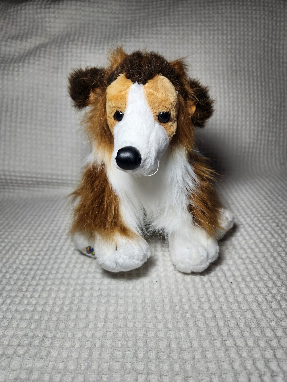 GANZ Brown & White Collie Plush Dog Toy Webkinz NO CODE